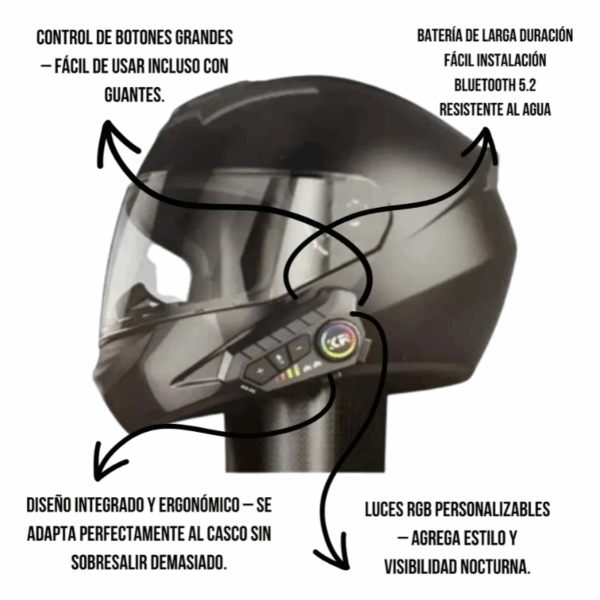 Intercomunicador Para Casco De Moto  KR-M1 ALTA CALIDAD