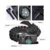 Combo Pulseras Supervivencia Paracord X3 Unidades Silbato y Pedernal MJ375