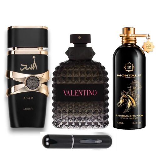 PERFUMES ASAD+VALENTINOBOR+ARABIANSTONKA