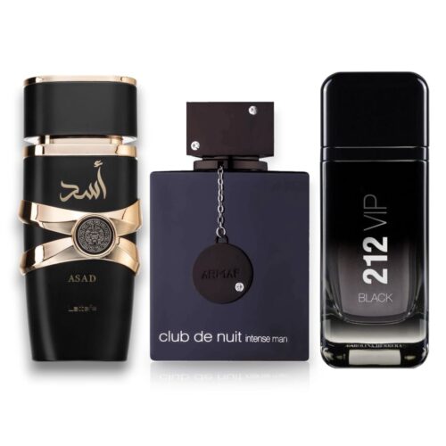 PERFUMES ASAD+CLUBTHENUIT+212VIPBLACK