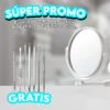 Espejo de Baño Retráctil Circular + Gratis Kit Extractor Espinillas x7 CFAT09