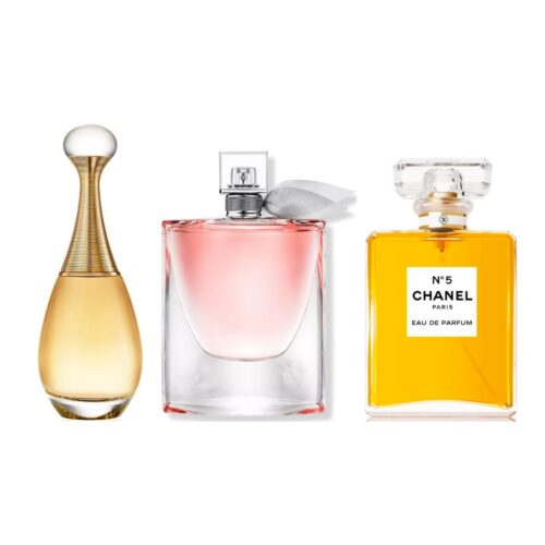 PERFUMES JADORE + 212VIP ROSE + CHANEL #5