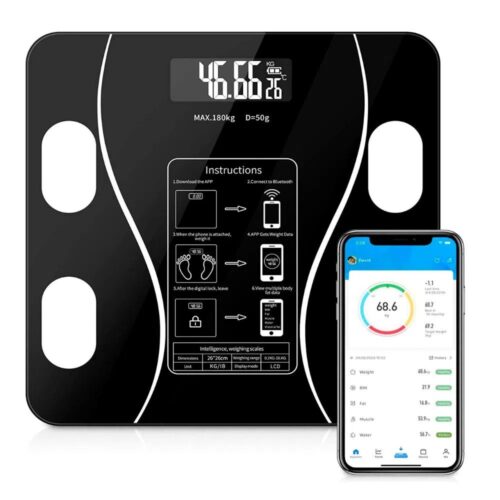 Báscula Inteligente Recargable Con Bluetooth