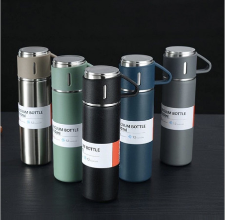 Set Termo De Agua Caliente Vasos Termicos Cafe + 3 Tazas