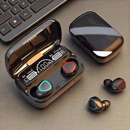 Audífonos Bluetooth Modelo M10 V5.3 Con Carga Tipo C + PowerBank