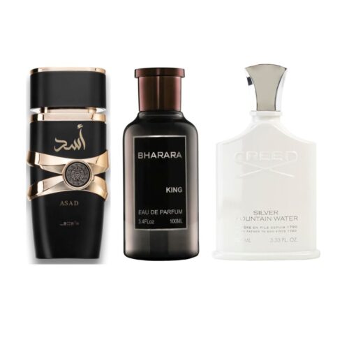 PERFUMES ASAD+BHARARAKING+CREEDSILVER